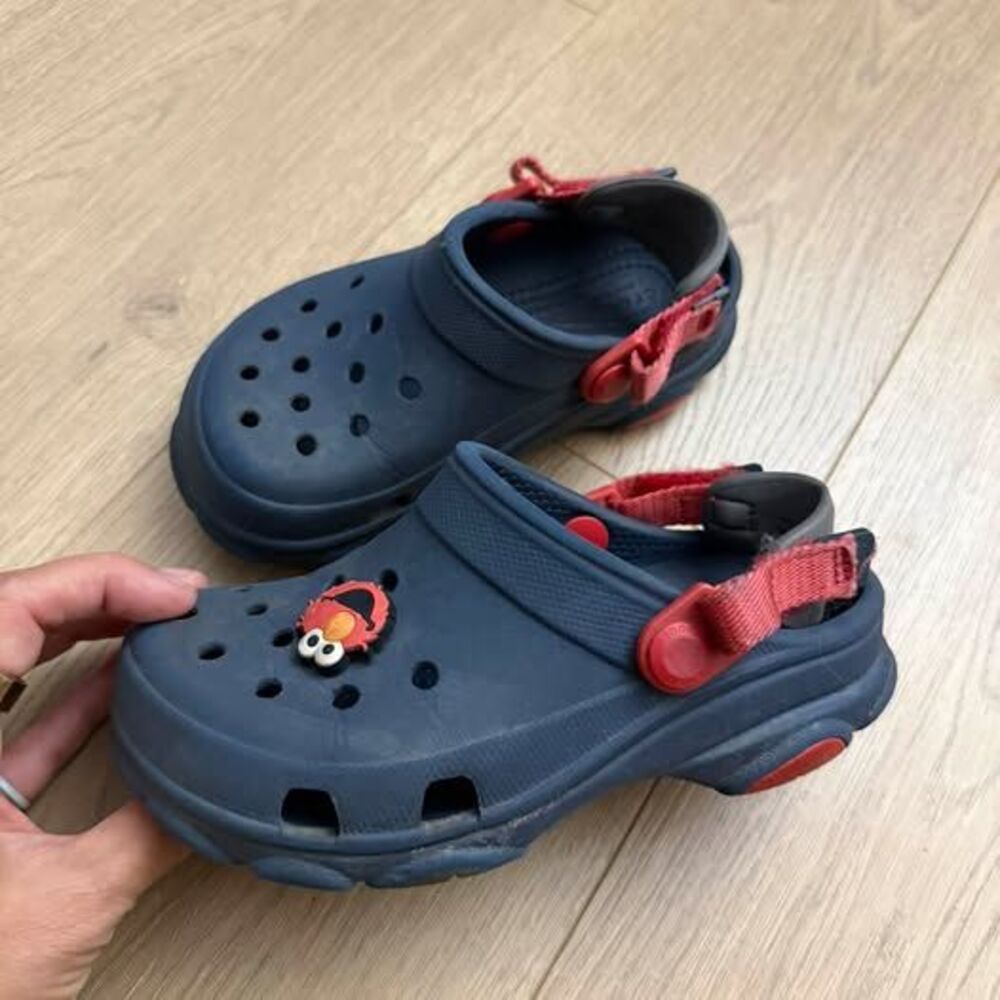 Crocs Kids' All-Terrain Clogs with Elmo Jibbitz size 12c